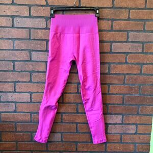 Q Collective High Waisted Seamless Leggings - Size Small Bright Pink/Purple